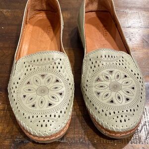 Spring Step Ingrid leather loafer olive green 40